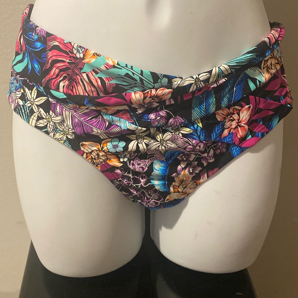 Kenneth Cole Floral Bikini Bottoms Swimsuit Separates Small New 4/25